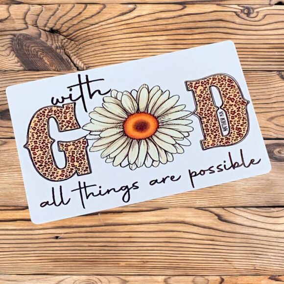 With God All Things Are Possible Magnet - Picture 1 of 2
